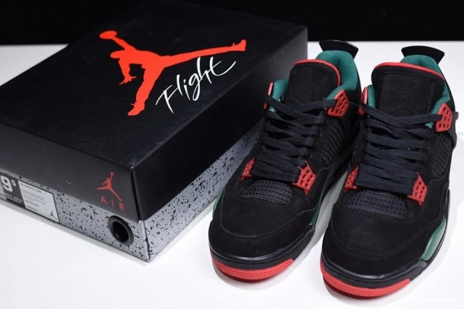 4 AQ3816-063 GUCC Black Red Air NRG Gorge Green-Varsity Jordan 0707